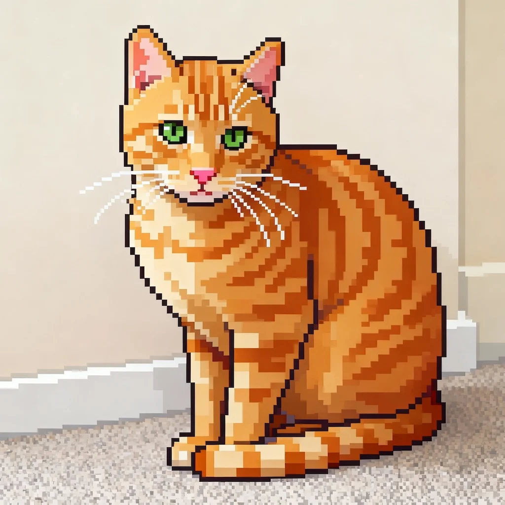 Click to zoom Image To Pixel Generated Example 1 - Nano Banana AI Transformation Result